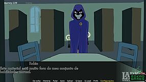 18-year-old teen gets a mouthful in this HD cartoon porn video