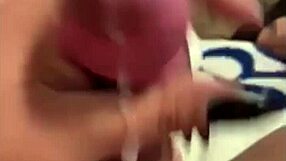 Tscoco2016, a plus size transsexual, masturbates with socks on